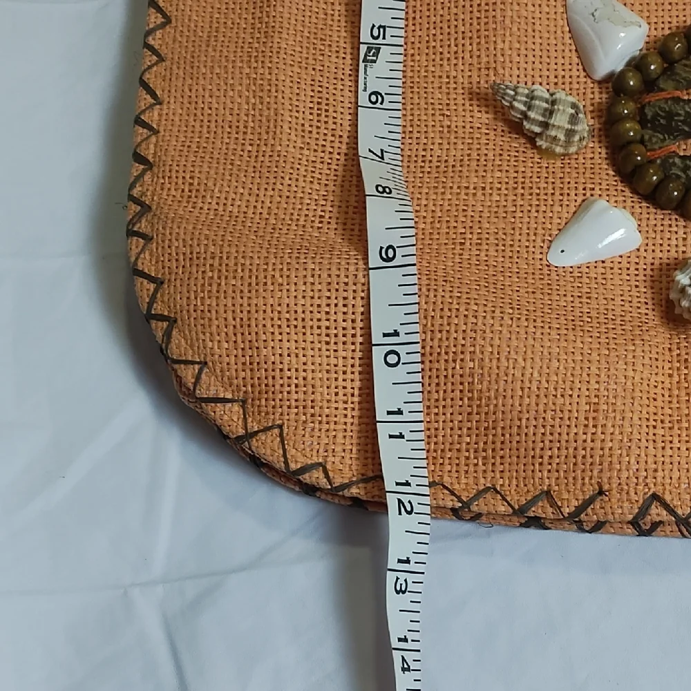Orange Embellished Women's Bag 12X16